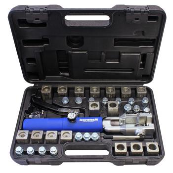 BRAKE TIRE SUSPENSION | Mastercool 71485-PRC Universal Hydraulic Flaring Tool with GM Transmission Cooling Line Dies and Adapter Kit