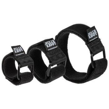 MATERIAL HANDLING | Klein Tools 450-600 6-Piece 6 in. / 8 in. / 14 in. Hook and Loop Cinch Strap Cable Tie Set - Black