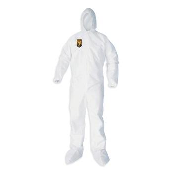 BIB OVERALLS | KleenGuard 38941 A35 Liquid and Particle Protection Coveralls - 2X-Large, White (25/Carton)