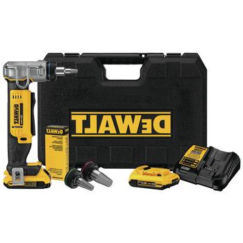 PLUMBING AND DRAIN CLEANING | Dewalt DCE400D2 20V MAX Lithium-Ion 1 in. Cordless PEX Expander Kit with 2 Batteries (2 Ah)
