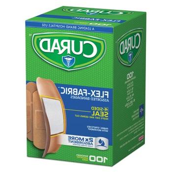 SAFETY EQUIPMENT | Curad CUR0700RB Flex Fabric Bandages - Assorted Sizes (100/Box)