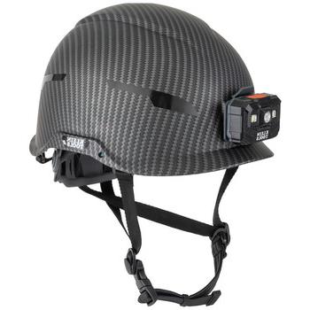 HARD HATS | Klein Tools 60515 Premium KARBN Pattern Non-Vented Class E Safety Helmet with Headlamp