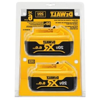 BATTERIES AND CHARGERS | Dewalt DCB206-2 (2-Pack) 20V MAX XR 6 Ah Lithium-Ion Batteries
