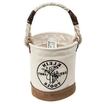 CASES AND BAGS | Klein Tools 5104MINI Leather-Bottom Mini Tool Bucket