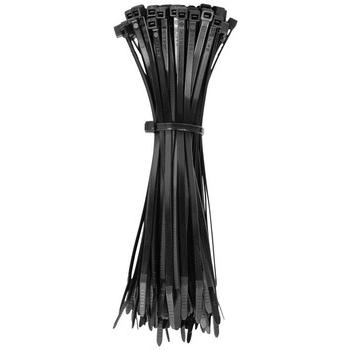 MATERIAL HANDLING | Klein Tools 450-200 100-Piece 7.75 in. 50 lbs. Tensile Strength Heavy Duty Nylon Cable Zip Tie Set - Black