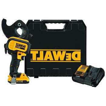 COPPER AND PVC CUTTERS | Dewalt DCE155D1 20V MAX 2.0 Ah Cordless Lithium-Ion ACSR Cable Cutting Tool Kit
